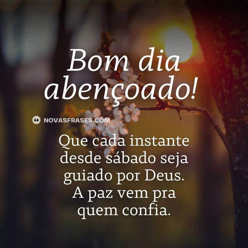 mensagem de sábado abençoado