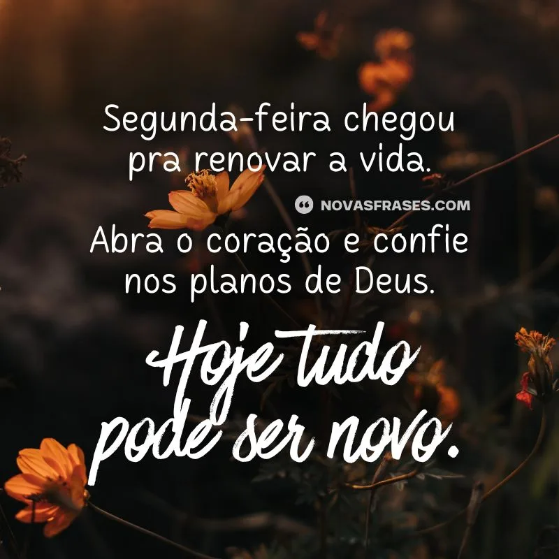 mensagem de segunda-feira