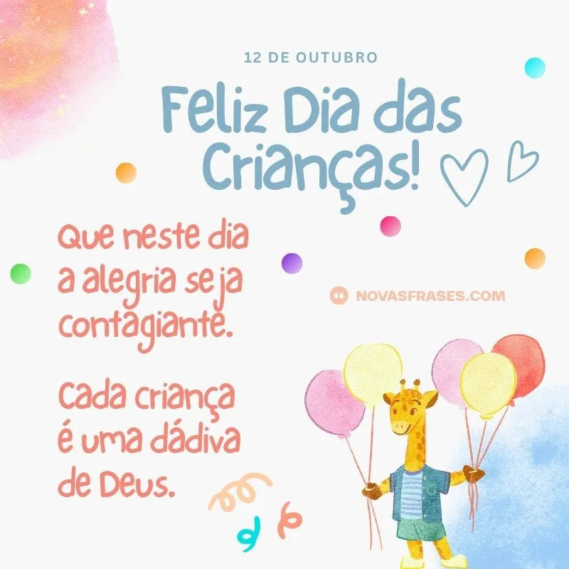 mensagem do dia das crianças