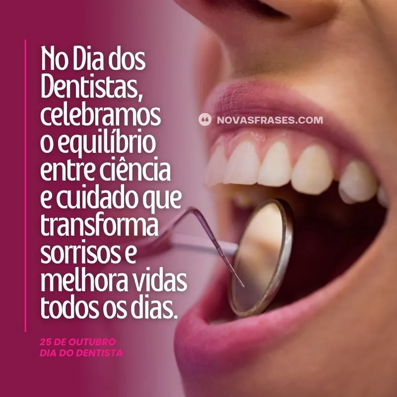 mensagem do dia do dentista