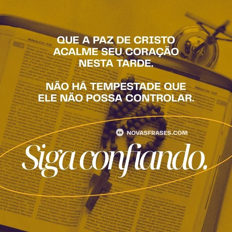 mensagem evangélica de boa tarde