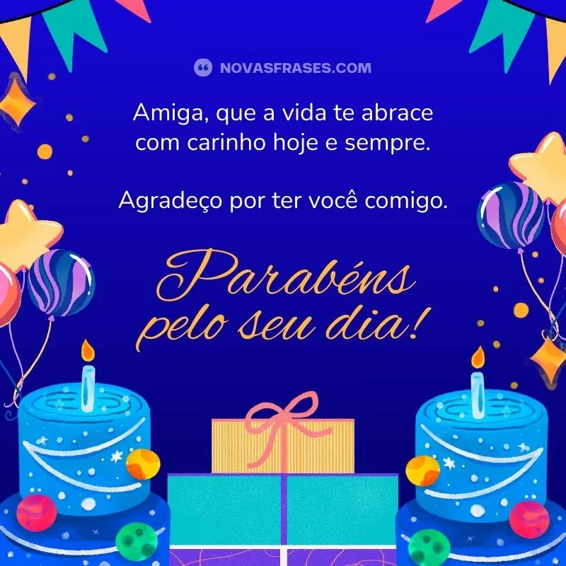 mensagens de aniversário para amiga