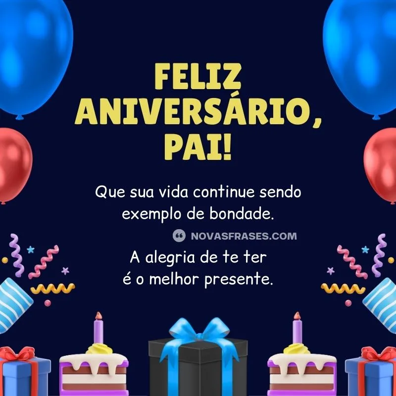mensagens de aniversário para pai