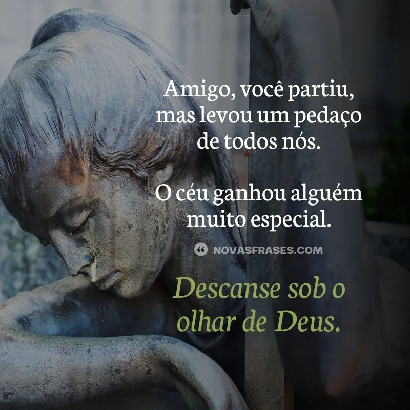 mensagens de luto por um amigo