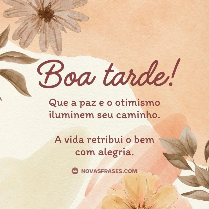 msg de boa tarde
