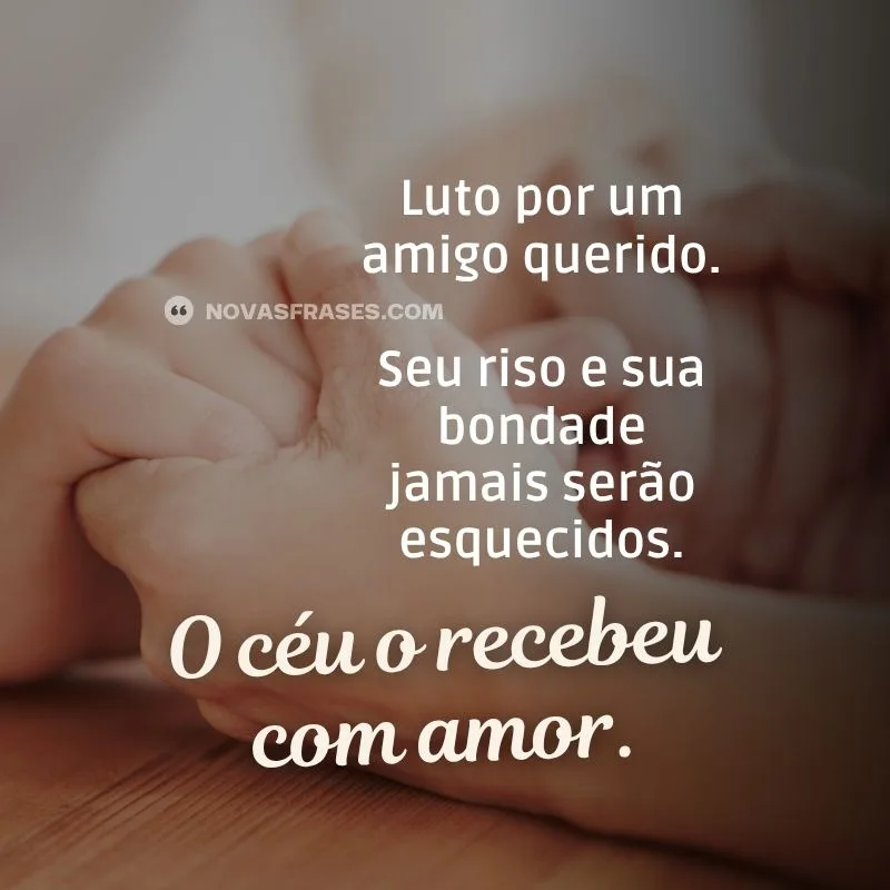 msg de luto para amigo