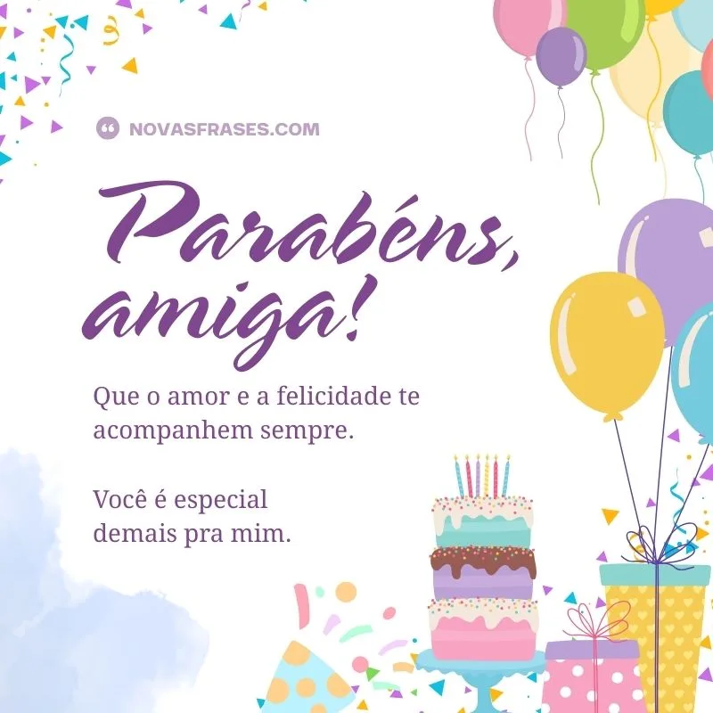 parabéns amiga