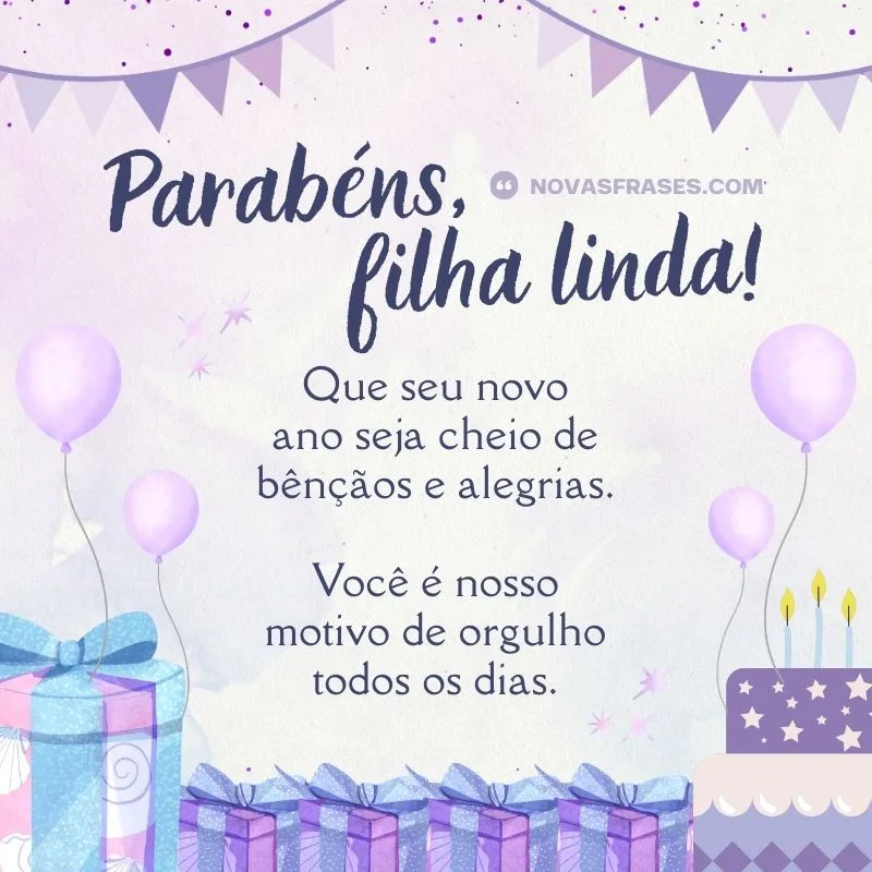 parabéns filha