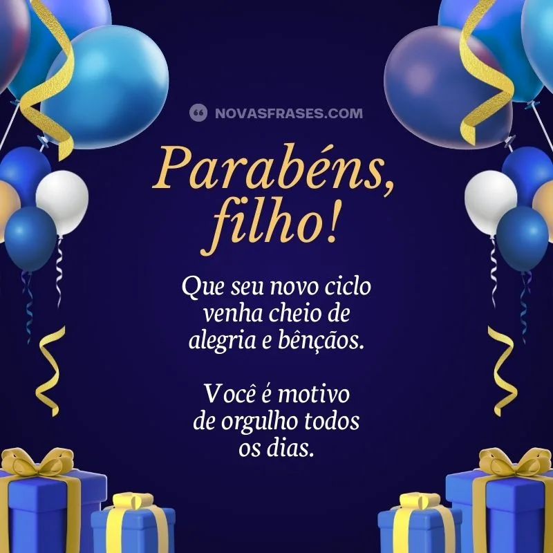 parabéns filho