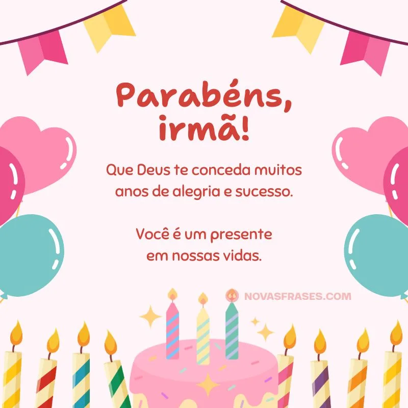parabéns irmã