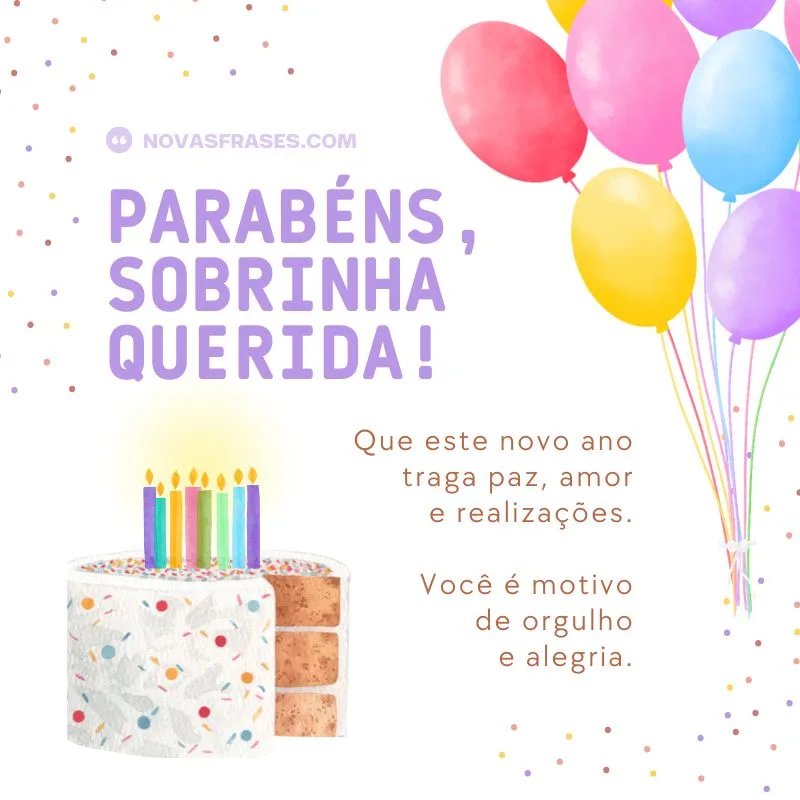 parabéns sobrinha