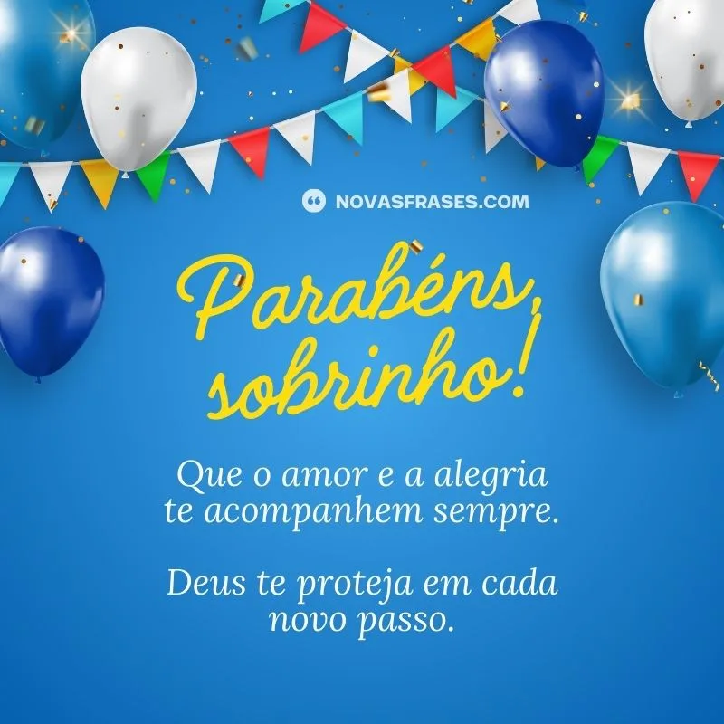 parabéns sobrinho