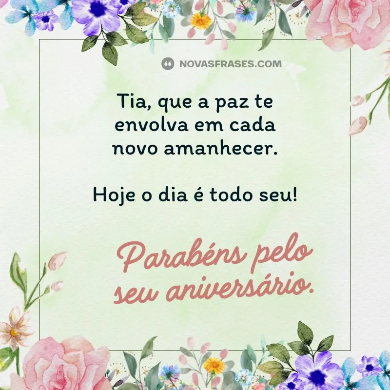 textinho de aniversário para tia