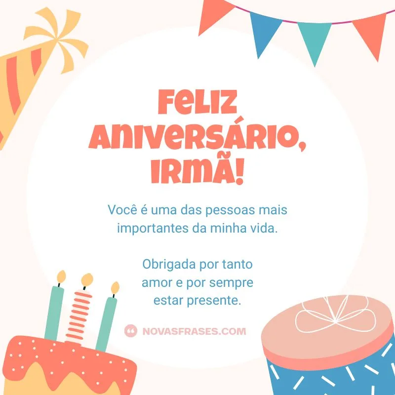 texto de aniversário para irmã emocionante