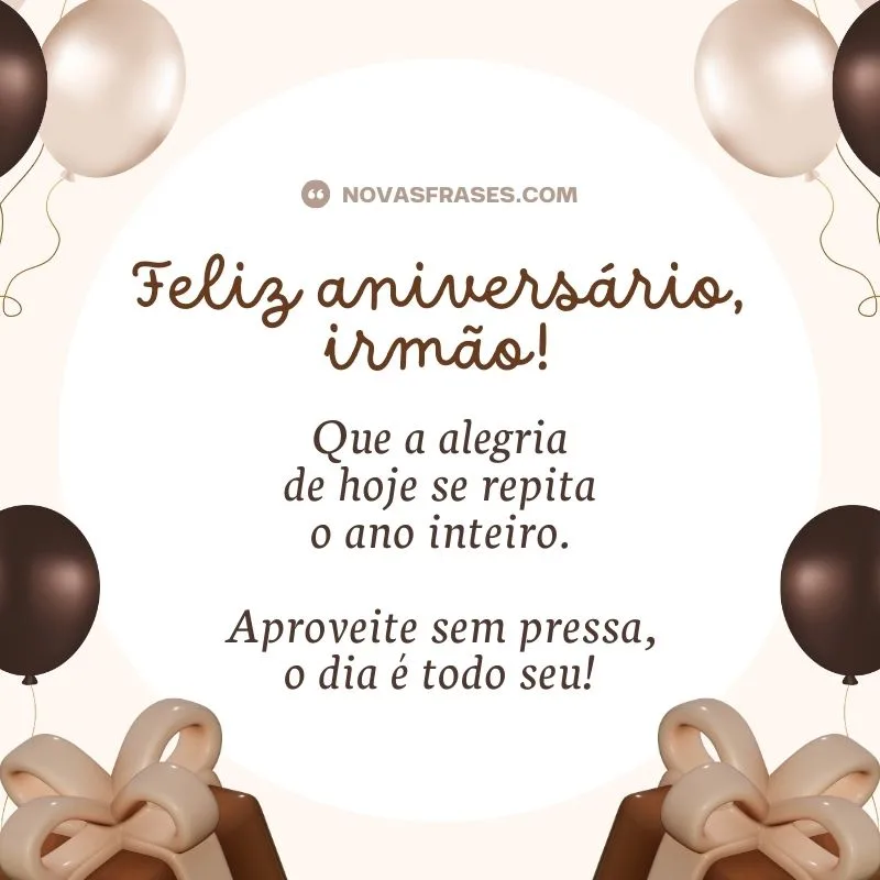 texto de aniversário para irmão