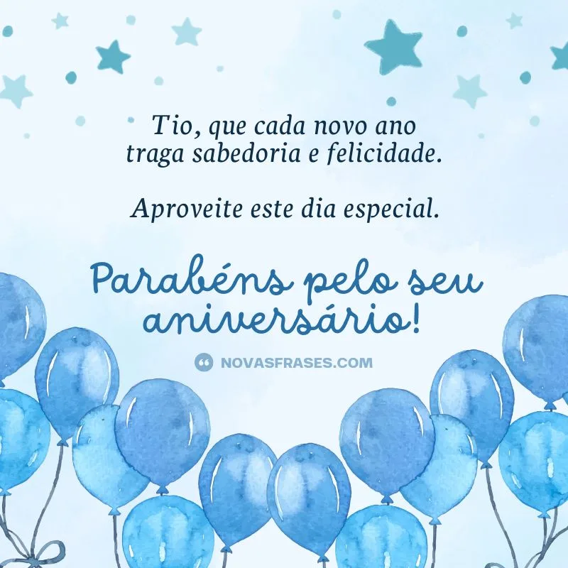 texto de aniversário para tio