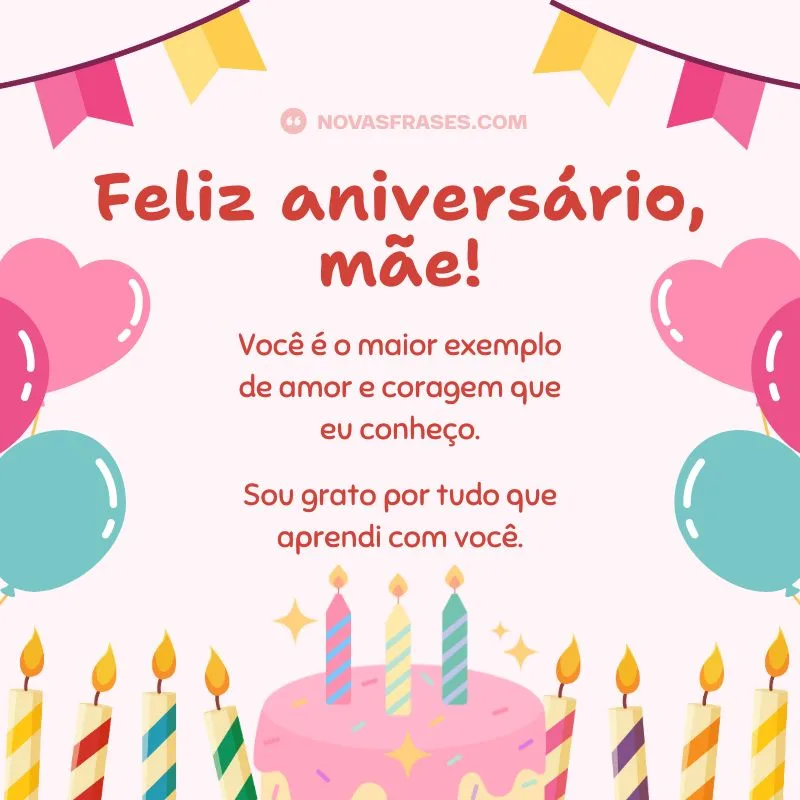 texto de feliz aniversário para mãe emocionante