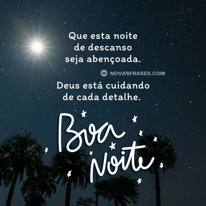 descanso boa noite abençoada