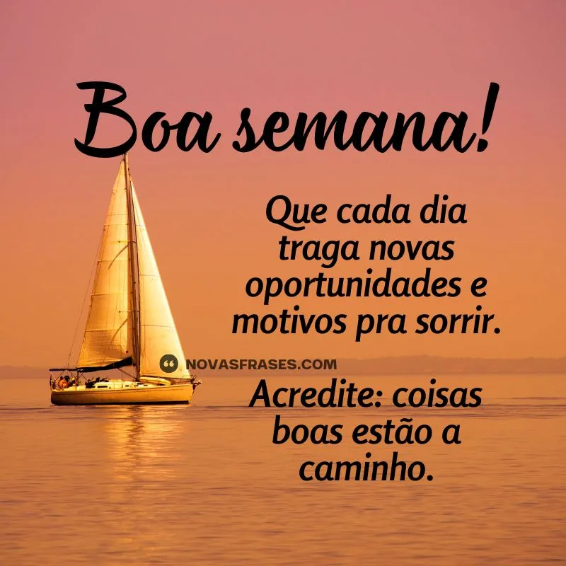 mensagem de boa semana