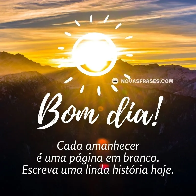 novas mensagens de bom dia