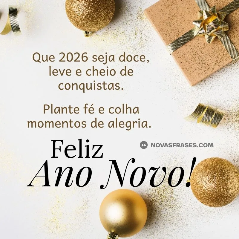 feliz 2026 mensagem
