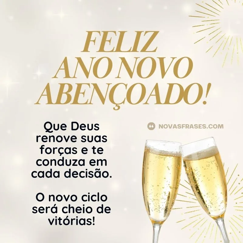 mensagem de ano novo abençoado
