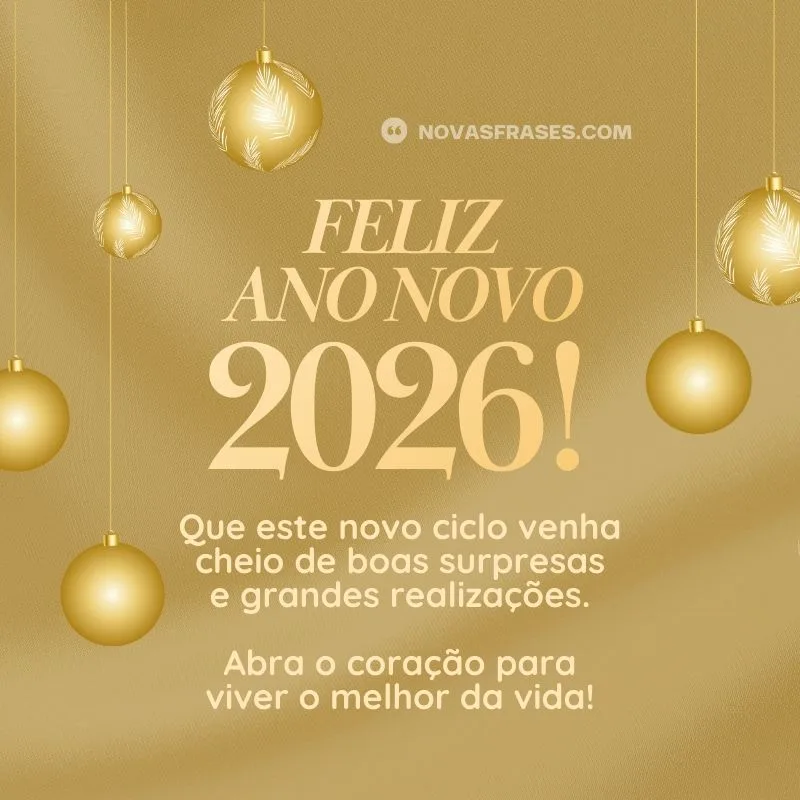 mensagem de feliz ano novo 2026