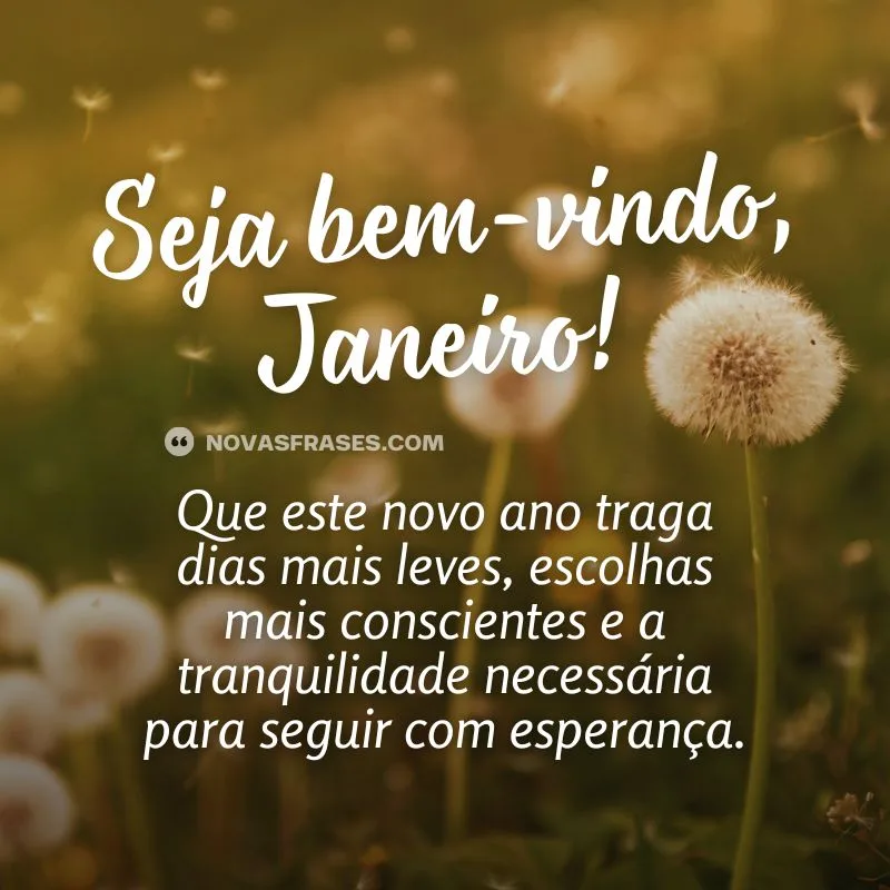 seja bem-vindo janeiro